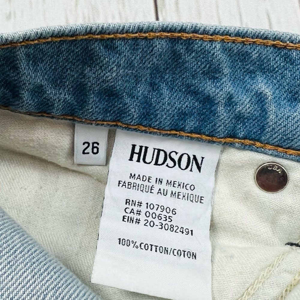 🇬🇧Hudson Riley Crop Relaxed Straight Jeans Size 26 - Picture 10 of 13